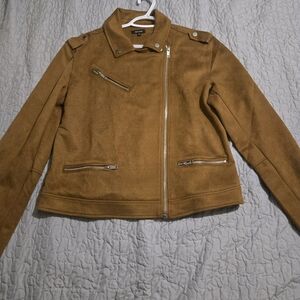 Brown Suede Women's Jacket